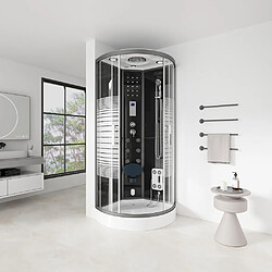 Home Deluxe Douche à vapeur WHITE PEARL 90 x 90 cm