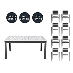 Home Deluxe Ensemble de sièges CASA MADERA Quantité : 9 pcs.