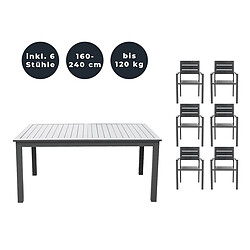 Home Deluxe Ensemble de sièges CASA MADERA Quantité : 7 pcs.