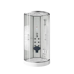 Home Deluxe Cabine de douche WHITE PEARL 100 x 100 cm