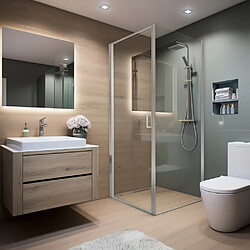 Home Deluxe Cabine de douche LIVIA Chrome - 100 x 195 cm