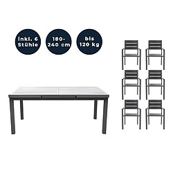 Home Deluxe Ensemble de sièges CALIDO MADERA Quantité : 7 pcs.