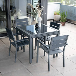 Avis Home deluxe Table de jardin Verano - Anthracite