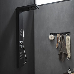 Home Deluxe Panneau de douche CASCATA Noir