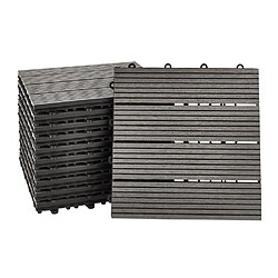 Acheter Home Deluxe Dalles en bois WPC BAVARA Anthracite 9m