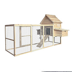 Home Deluxe Poulailler en bois TANO - 310 x 150 cm