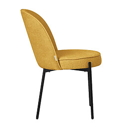 Acheter ML-Design Lot 2 chaises de salle à manger moutarde polyester pieds en métal confortable