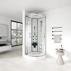 Home Deluxe Douche à vapeur WHITE PEARL 100 x 100 cm