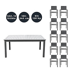 Home Deluxe Ensemble de sièges CASA MADERA Quantité : 11 pcs.