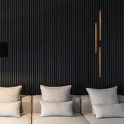 Home Deluxe Plinthe décorative pour panneau acoustique Lot de 3 - Or 50 cm