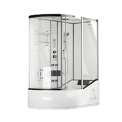 Home Deluxe Cabine de douche ALLIN 2en1 Gauche Blanc