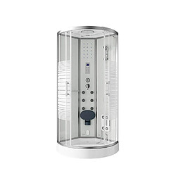 Home Deluxe Douche à vapeur WHITE PEARL 100 x 100 cm