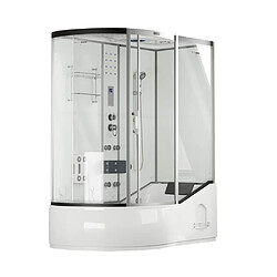 Home Deluxe Douche à vapeur ALLIN 4in1 blanc Gauche Blanc