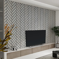 Home Deluxe - Panneau acoustique à chevrons Grey Oak 80 x 40 cm