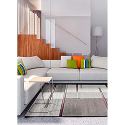 ATTICGO Tapis géométrique DETROIT lilas/gris 160x230 cm