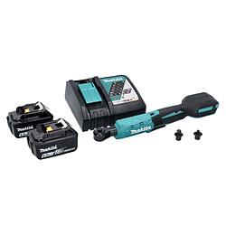 Makita DWR 180 RG Visseuse à cliquet sans fil 18 V 47,5 Nm 1/4'' 3/8'' + 2x batterie 6,0 Ah + chargeur