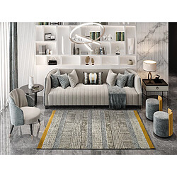 ATTICGO Tapis ethnique SHIRAZ gris/beige 80x150 cm