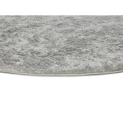 Avis ATTICGO Tapis rond shaggy ROMA argent 120x120 cm