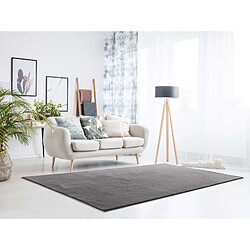 ATTICGO Tapis lavable uni LOFT anthracite 60x120 cm