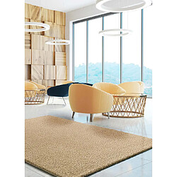 ATTICGO Tapis shaggy uni NORGE beige 57x110 cm
