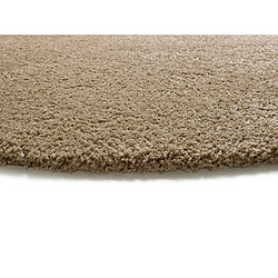 Avis ATTICGO Tapis rond shaggy NORGE lin 130x130 cm