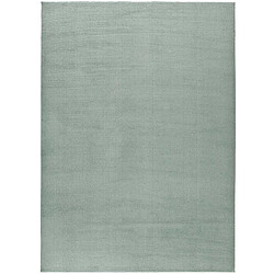 ATTICGO Tapis lavable uni LOFT vert 80x150 cm
