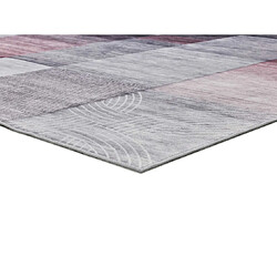 Avis ATTICGO Tapis géométrique CLASS gris/rose 160x230 cm