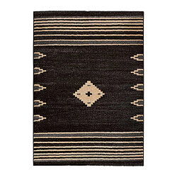ATTICGO Tapis ethnique NEW YORK anthracite 140x200 cm