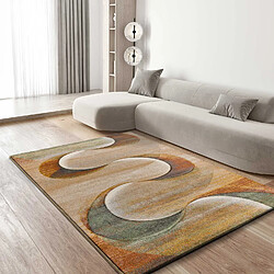 ATTICGO Tapis abstrait LIBET beige/terracotta/vert 160x230 cm