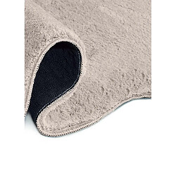 Acheter ATTICGO Tapis lavable uni à bordure ondulée MELLOW taupe 160x230 cm