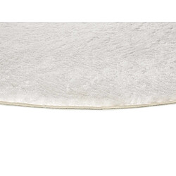 Avis ATTICGO Tapis rond shaggy ROMA blanc 120x120 cm
