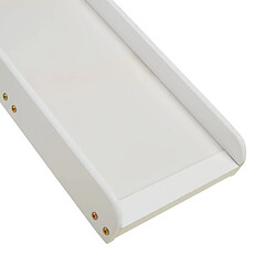 Acheter Homestyle4U Lit mezzanine 90x200cm toboggan, tour, tunnel et rideau pin bleu
