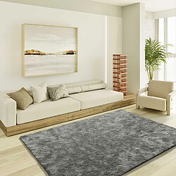 ATTICGO Tapis shaggy ROMA anthracite 60x110 cm