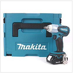 Makita DTW 251 Y1J 18 V Boulonneuse à chocs sans fil 230 Nm + Coffret de transport Makpac + 1x Batterie BL 1815 N 1,5 Ah - sans Chargeur