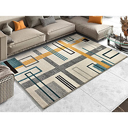 ATTICGO Tapis géométrique DEBBI beige/multicolore 160x230 cm