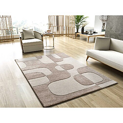 ATTICGO Tapis formes organiques LENA crème/beige 160x230 cm