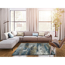 ATTICGO Tapis abstrait KALIA bleu/gris 160x230 cm