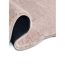 Acheter ATTICGO Tapis lavable uni à bordure ondulée MELLOW rose poudré 160x230 cm