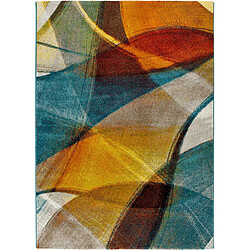 ATTICGO Tapis géométrique LEIRE multicolore 200x290 cm