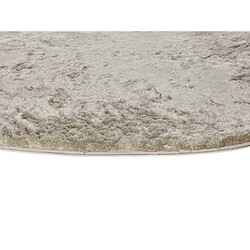 Avis ATTICGO Tapis rond shaggy ROMA pierre 120x120 cm