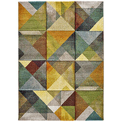 ATTICGO Tapis géométrique MATRIX multicolore 160x230 cm