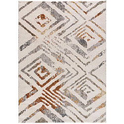 ATTICGO Tapis ethnique PICASSO beige/rouille/gris 120x170 cm