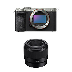 SONY ALPHA 7C II Silver + Objectif FE 50mm f/1.8