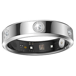 Avizar Bague Connectée Taille 10 Modèle Venus avec Strass et Étui de Charge Argent