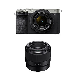 SONY ALPHA 7C II Silver + Objectif FE 28-60mm f/4-5.6 + FE 50mm f/1.8