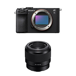 SONY ALPHA 7C II Noir + Objectif FE 50mm f/1.8