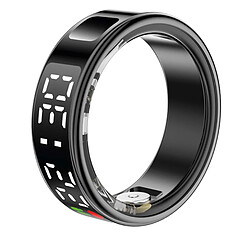 Avizar Bague Connectée Taille 10 Modèle Saturn avec Écran LED et Étui de Charge Noir