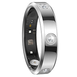 Avizar Bague Connectée Taille 10 Modèle Venus avec Strass et Étui de Charge Argent