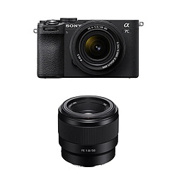 SONY ALPHA 7C II Noir + Objectif FE 28-60mm f/4-5.6 + FE 50mm f/1.8
