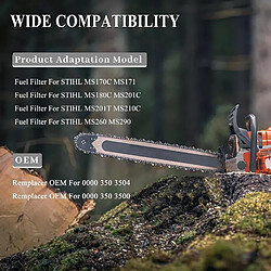Avis 976 10pcs filtre à carburant pour souffleurs et scies STIHL 3/16 "entrée 0